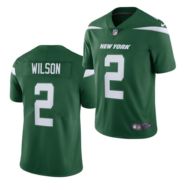 Men's New York Jets #2 Zach Wilson 2021 NFL Draft Green Vapor Untouchable Limited Stitched Jersey (Check description if you want Women or Youth size)